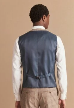 Next CHECK - Weste - Taupe -Next 9fc147a52eef48c6855708bdd7113325