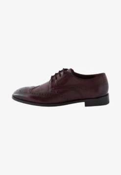 Next SIGNATURE ITALIAN PIPED EDGE BROGUES STANDARD - Business-Schnürer - Burgundy Red