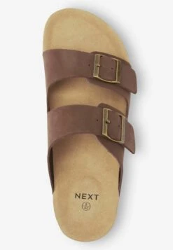 Next DOUBLE STRAP STANDARD - Pantolette Flach - Brown -Next a2f4e09ceb074ab28327f05f3c0e59c7