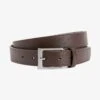 Next MOTTLED DARK BROWN STITCHED EDGE BELT - Gürtel - Mottled Brown