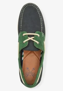 Next Bootsschuh - Green Navy Blue -Next a67ae42aba5d4dae9345aed4680bc315