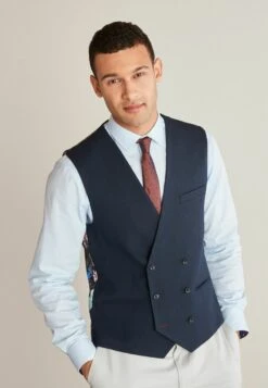 Next TEXTURED - Weste - Navy Blue