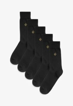 Next 5 PACK EMBROIDERED - Socken - Black Gold Trident