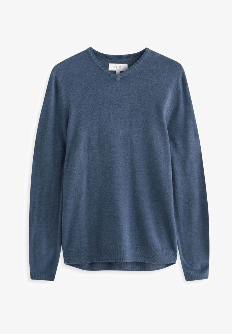 Next SOFT TOUCH V-NECK - Strickpullover - Grey 8 Next SOFT TOUCH V-NECK - Strickpullover - Grey – Bild 6