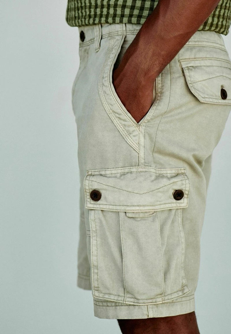 Next PREMIUM LAUNDERED CARGO STANDARD - Jeans Shorts - Bone 3 Next PREMIUM LAUNDERED CARGO STANDARD - Jeans Shorts - Bone