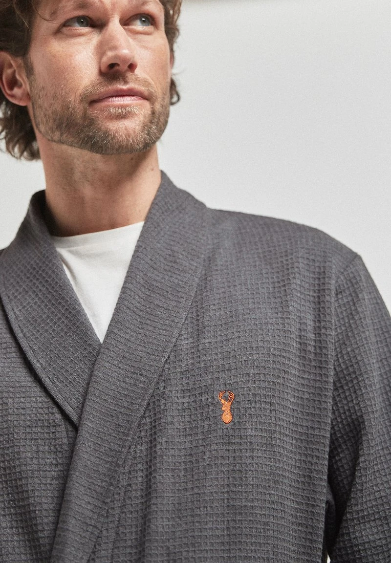 Next LIGHTWEIGHT WAFFLE - Bademantel - Mottled Grey 6 Next LIGHTWEIGHT WAFFLE - Bademantel - Mottled Grey – Bild 4