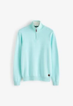 Next PREMIUM ZIP NECK - Strickpullover - Mint Green 11 Next PREMIUM ZIP NECK - Strickpullover - Mint Green -Next af66a0813d3c45fea799fce56bad887d