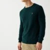 Next CREW NECK WITH ARM DETAIL - Strickpullover - Green