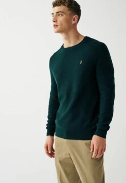 Next CREW NECK WITH ARM DETAIL - Strickpullover - Green