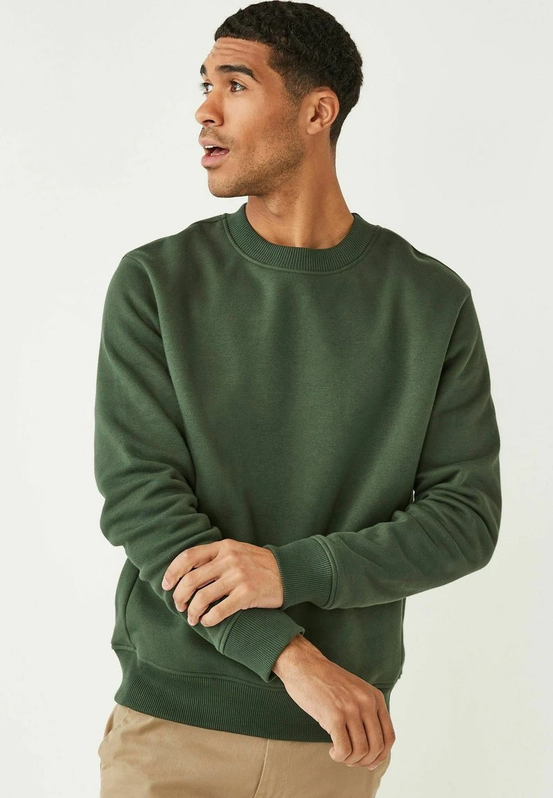 Next CREW - Sweatshirt - Khaki Green 3 Next CREW - Sweatshirt - Khaki Green