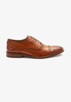 Next OXFORD SQUARE TOE CAP BROGUES STANDARD - Schnürer - Tan Brown