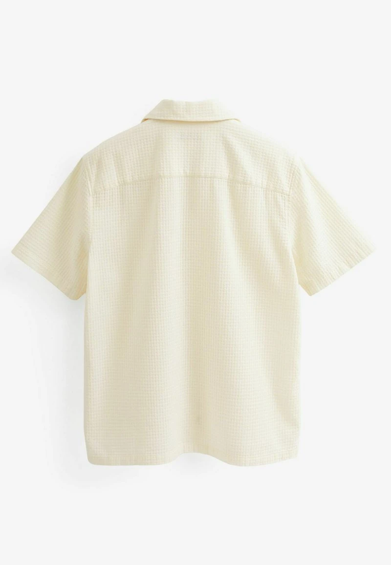 Next TEXTURED SHORT SLEEVE WITH REVERE COLLAR - Hemd - White 4 Next TEXTURED SHORT SLEEVE WITH REVERE COLLAR - Hemd - White – Bild 2