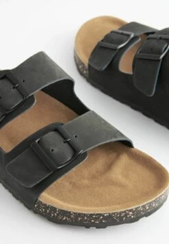 Next DOUBLE STRAP STANDARD - Pantolette Flach - Black -Next b4635b687b234b3d9041e1f6a65c9b26