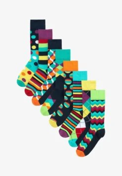 Next 8 PACK - Socken - Bright Mix Geo