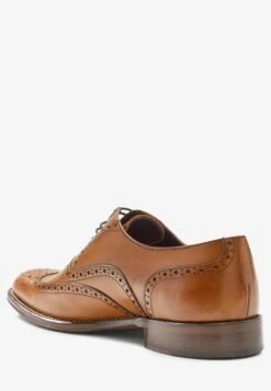 Next SIGNATURE ITALIAN WING CAP BROGUES WIDE FIT - Business-Schnürer - Tan Brown -Next b97c37f0a2114183ad25c857175b867b