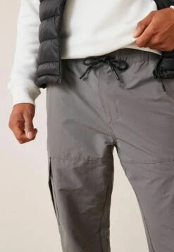 Next ELASTICATED - Cargohose - Grey -Next b9c039265a1c4666b559e30fcaa9357b