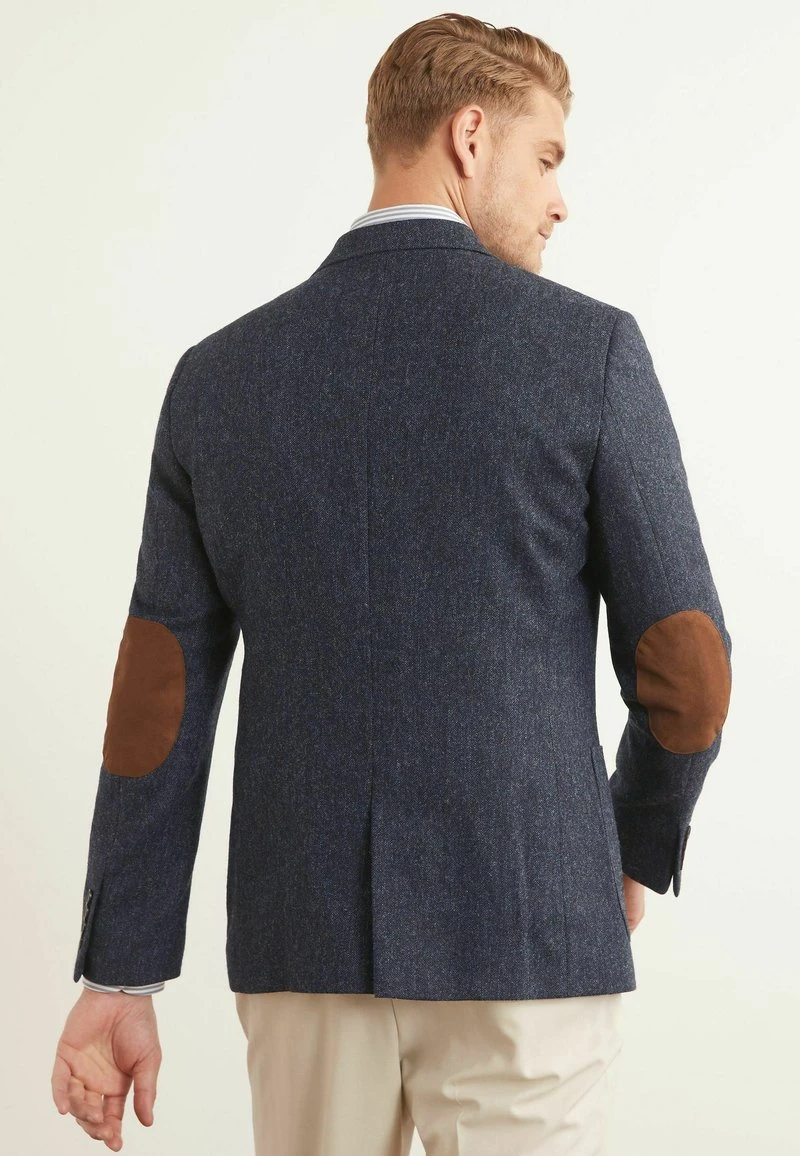 Next SIGNATURE MOONS BRITISH TEXTURED WITH ELBOW PATCHES - Sakko - Blue 4 Next SIGNATURE MOONS BRITISH TEXTURED WITH ELBOW PATCHES - Sakko - Blue – Bild 2