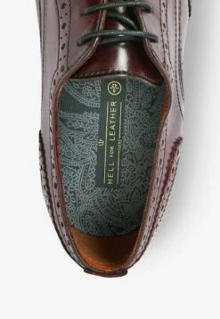 Next CONTRAST BROGUES WIDE FIT - Business-Schnürer - Burgundy Red -Next bc137680939c414dab99bf72de659aef