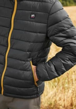 Next SHOWER RESISTANT LIGHTWEIGHT STANDARD - Winterjacke - Grey Yellow Funnel Neck -Next bd0a5912ea394badb169576e95605d22