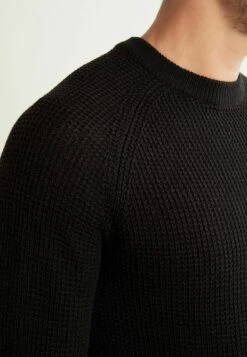 Next TEXTURED - Strickpullover - Black -Next bda5b57cc15e461c8dd2dfc60252b9a6