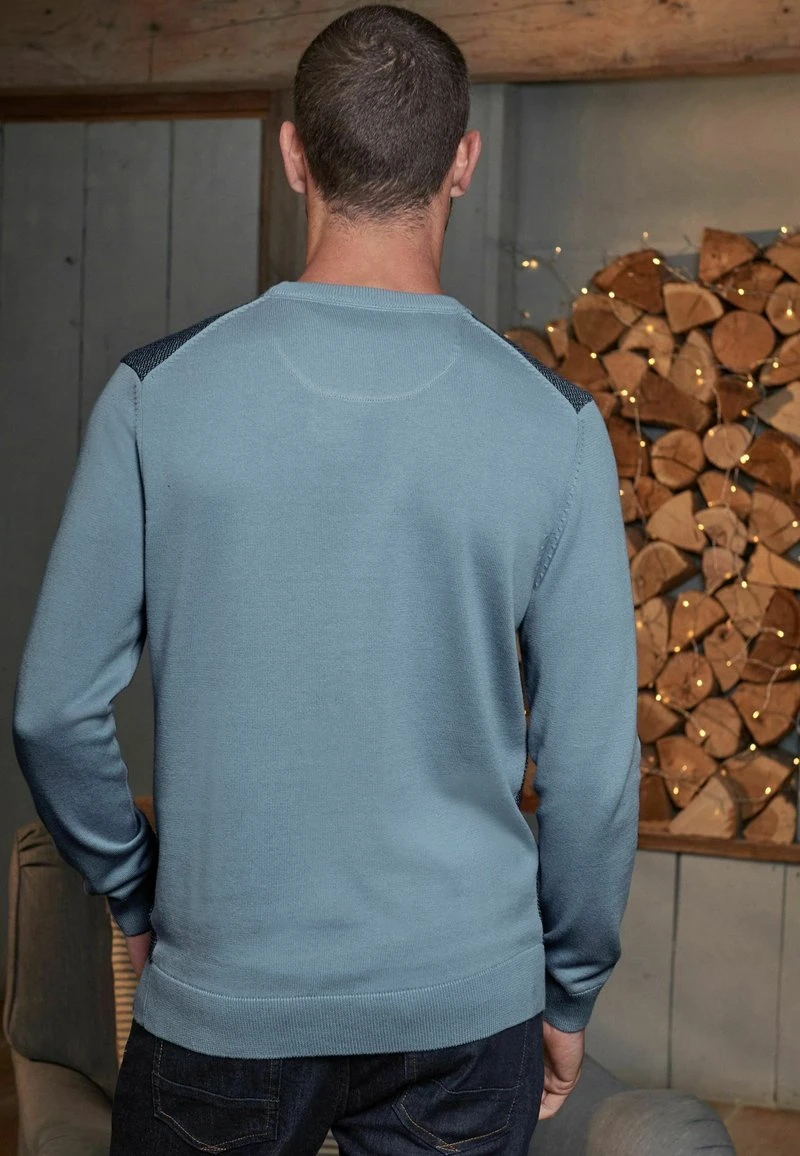 Next STANDARD - Strickpullover - Blue Textured 4 Next STANDARD - Strickpullover - Blue Textured – Bild 2