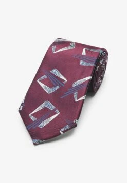 Next PATTERN SET - Krawatte - Burgundy Red Geometric 10 Next PATTERN SET - Krawatte - Burgundy Red Geometric -Next c0a45445294145acb2ae41aa0d224122