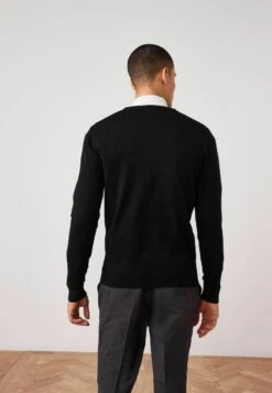 Next RICH V-NECK - Strickpullover - Black -Next c2e1900532b44581b72e8f711804545f