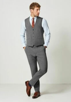 Next MOTION FLEX STRETCH STANDARD - Anzugweste - Grey -Next c39fdc6d78ae4a96aca9decb6b160031