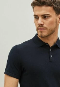 Next SHORT SLEEVE STANDARD - Poloshirt - Navy Blue -Next c45a0361e9454d81bf6299b68f38a8ef