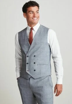 Next CHECK SUIT STANDARD - Anzugweste - Grey