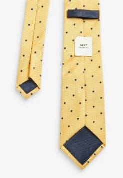 Next TEXTURED WITH CLIP 2 PACK REGULAR - Krawatte - Navy Blue Yellow Spot -Next c721ae1bb62e43f2a85efe94000fa61e