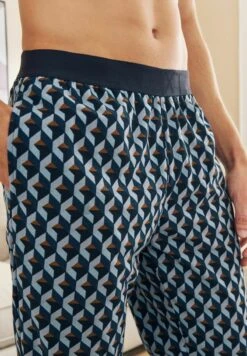 Next MOTIONFLEX COSY CUFFED STANDARD - Nachtwäsche Hose - Blue -Next c7c628a400f249dd8bec7016a5e849e9