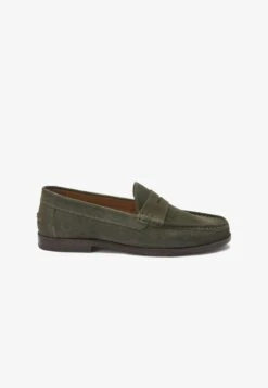 Next PENNY - Slipper - Khaki Green Suede