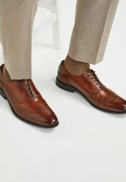 Next WING CAP BROGUES - Schnürer - Dark Tan