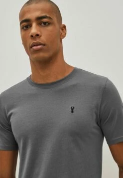 Next 4 PACK SLIM FIT - T-Shirt Basic - White Slate Grey Blue Navy -Next c83790e46ddc4beda434c2f12aace713