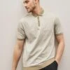 Next TEXTURED - Poloshirt - Champagne Neutral -Next c9102d160dce49d1a45fd17416c1a2c9