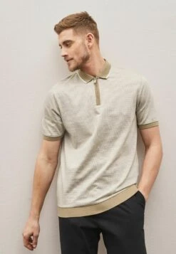 Next TEXTURED - Poloshirt - Champagne Neutral