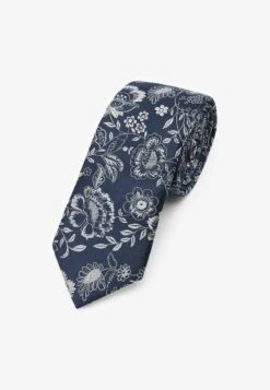 Next SIGNATURE REGULAR - Krawatte - Blue Silver Grey Floral -Next c971bc4f37e045eda7acdce313468a0e