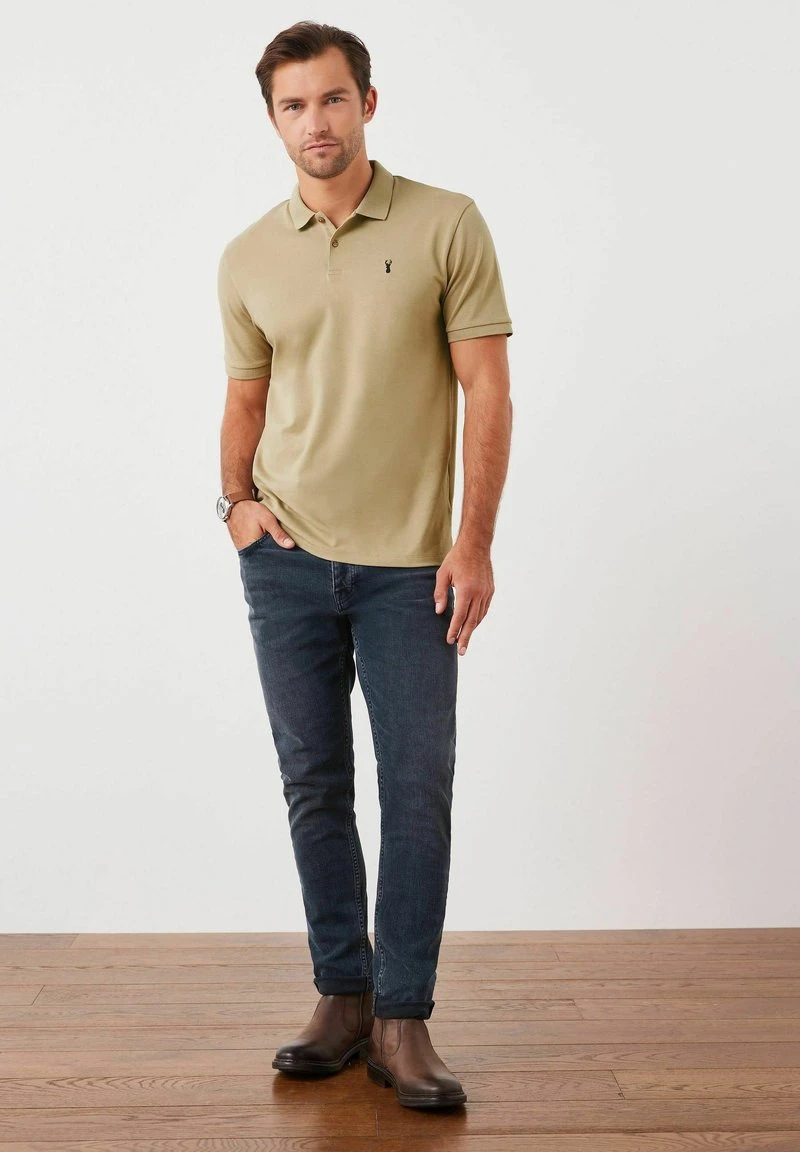 Next PIQUE - Poloshirt - Stone 6 Next PIQUE - Poloshirt - Stone – Bild 4