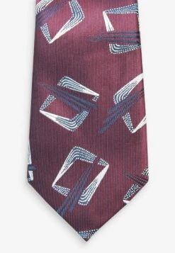 Next PATTERN SET - Krawatte - Burgundy Red Geometric 11 Next PATTERN SET - Krawatte - Burgundy Red Geometric -Next caf82019ec234226b47f07536dc2d703