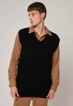 Next CHRISTMAS SLEEVELESS - Strickpullover - Blue -Next cb7789b9eeb94b65a98ecec1bbbf424d