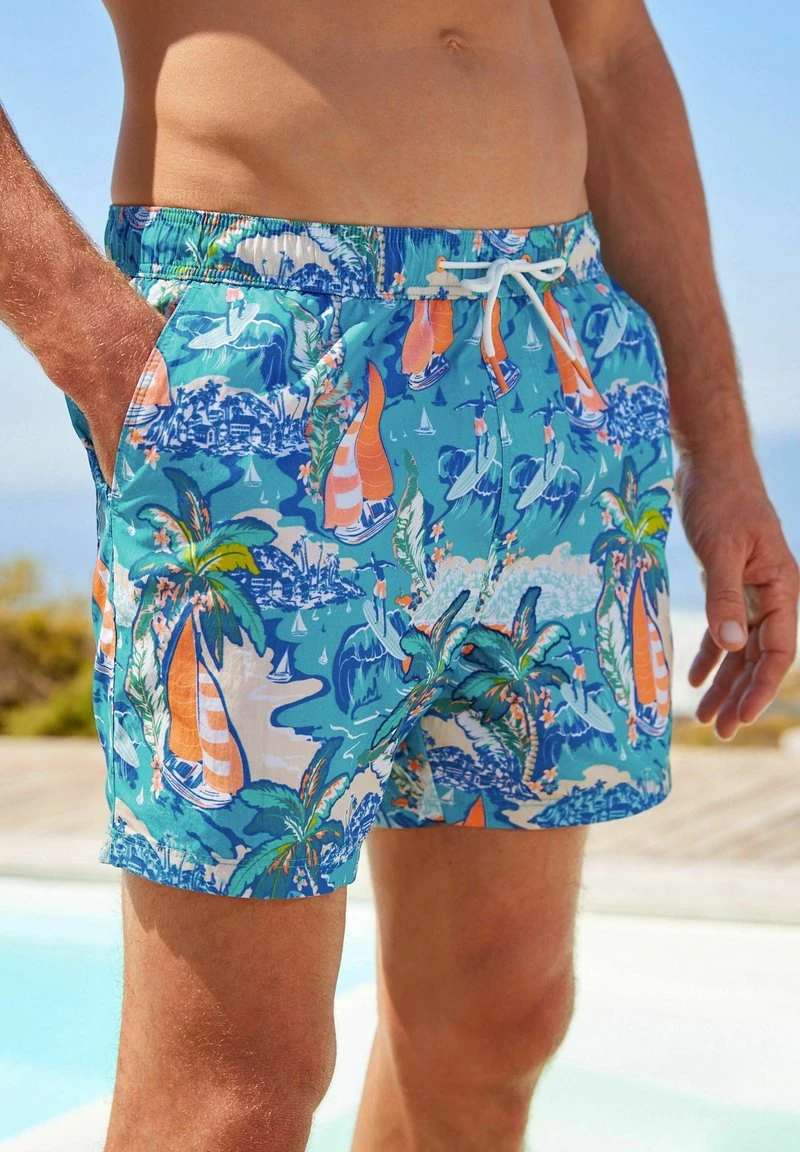 Next PRINTED STANDARD - Badeshorts - Blue Hawaiian 3 Next PRINTED STANDARD - Badeshorts - Blue Hawaiian