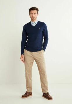 Next MOCK - Strickpullover - Navy Blue Textured -Next cc35e12f3aba4477acc290c1c1735920 1