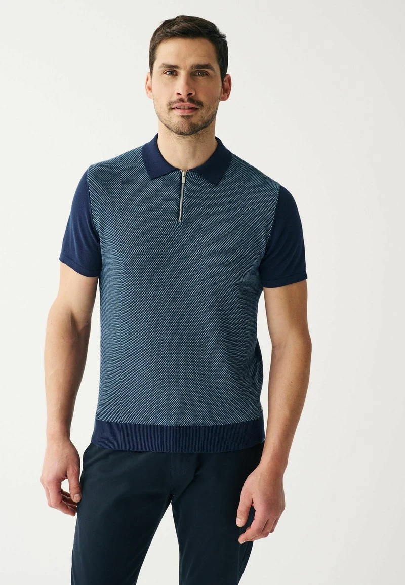 Next TEXTURED ZIP STANDARD - Poloshirt - Navy Blue 8 Next TEXTURED ZIP STANDARD - Poloshirt - Navy Blue – Bild 6