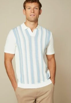 Next SHORT SLEEVE VERTICAL STRIPE STANDARD - Poloshirt - Green White