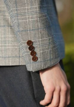 Next NOVA FIDES CHECK SLIM - Sakko - Light Blue -Next cf8adf28eaa24aa08ae8a3c224c1ac42