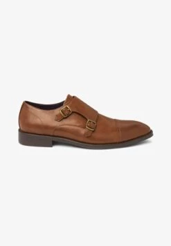 Next DOUBLE MONK TOE CAP - Business-Slipper - Tan Brown