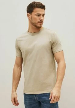 Next ESSENTIAL CREW NECK REGULAR - T-Shirt Basic - Stone