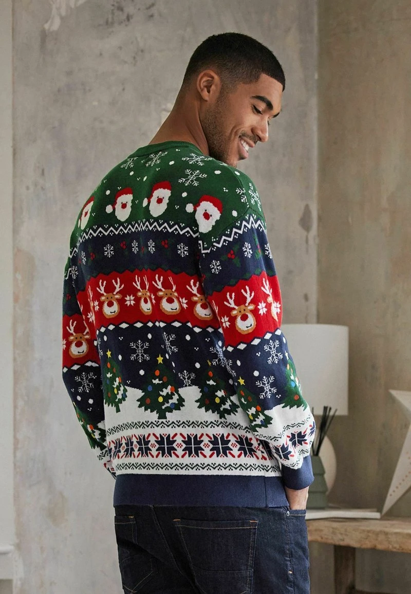 Next CHRISTMAS STANDARD - Strickpullover - Green 5 Next CHRISTMAS STANDARD - Strickpullover - Green – Bild 3