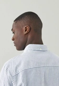 Next STRIPE ROLL SLEEVE - Hemd - Blue -Next d5454cbfff444eb994bb8aa6ad1aa68c